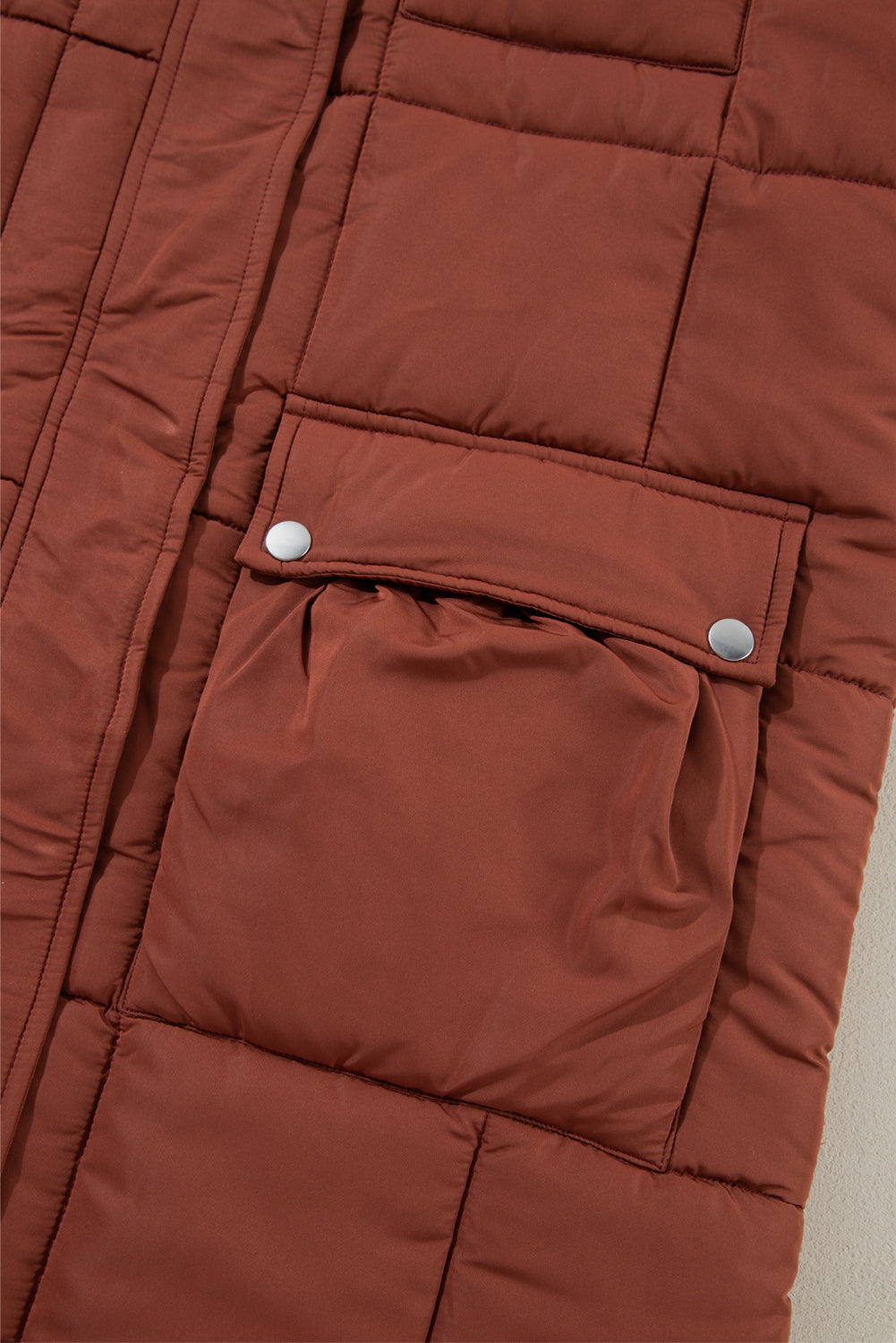Samira Puffer Stand Mid-length Coat