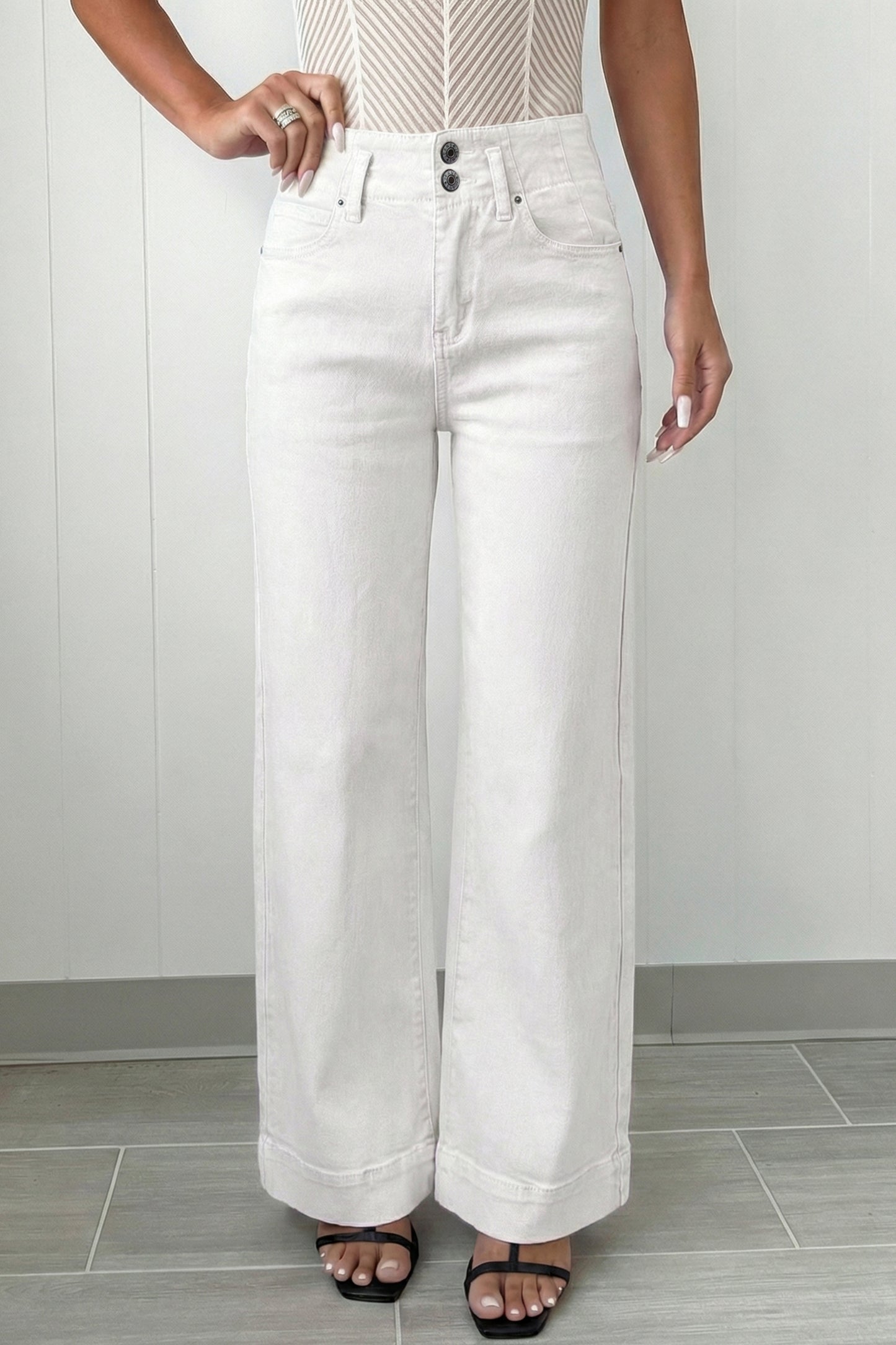 Yusra Wide Leg Jeans