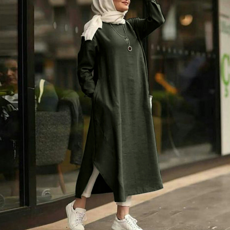 Aaliya Chic Long Shirt Dress