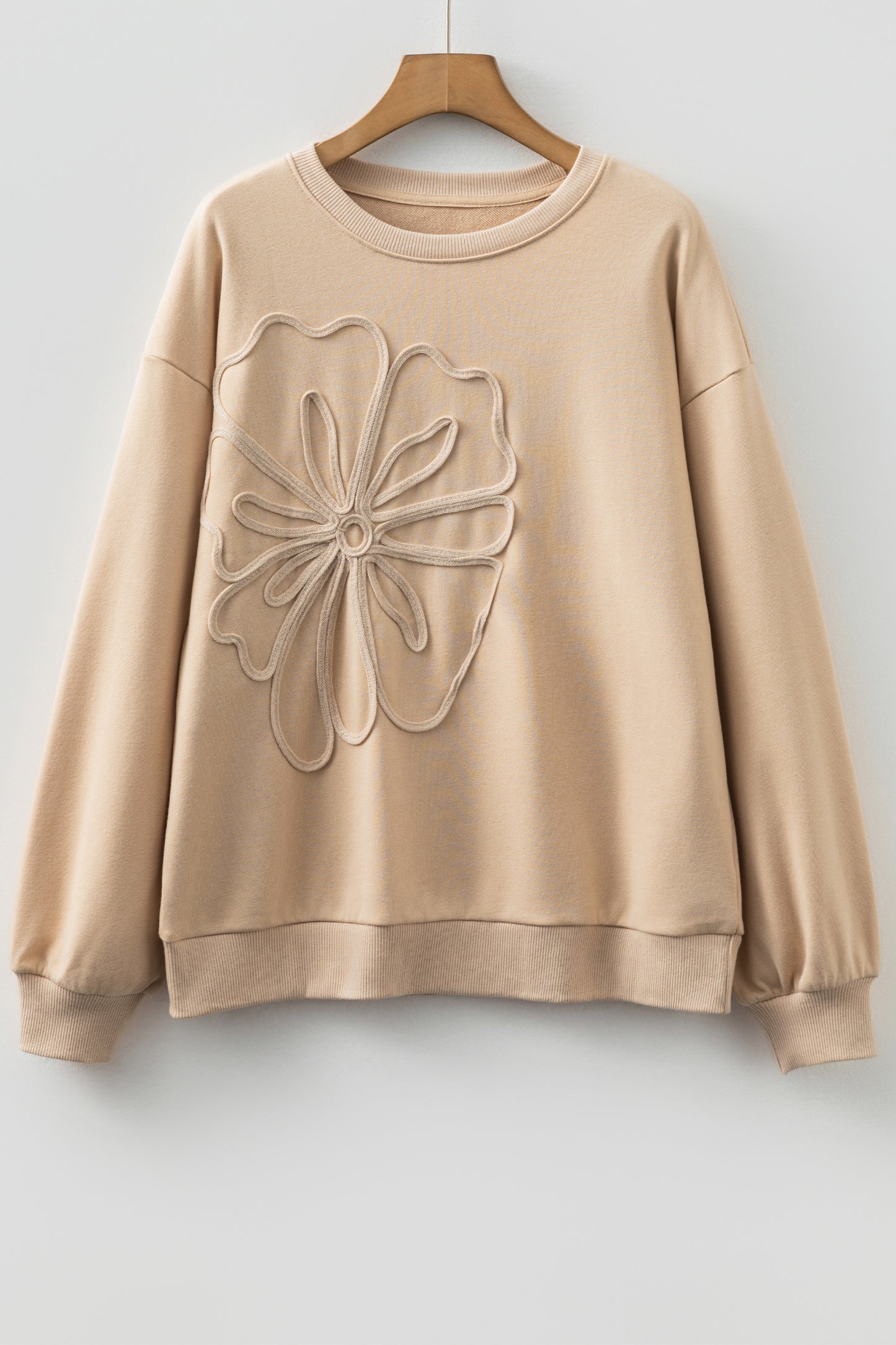 Zakira Embroidered Flower Sweatshirt