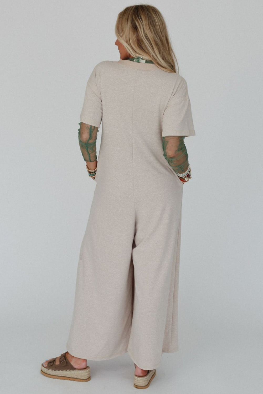 Mymoena Short Sleeve Wide Leg Jumpsuit