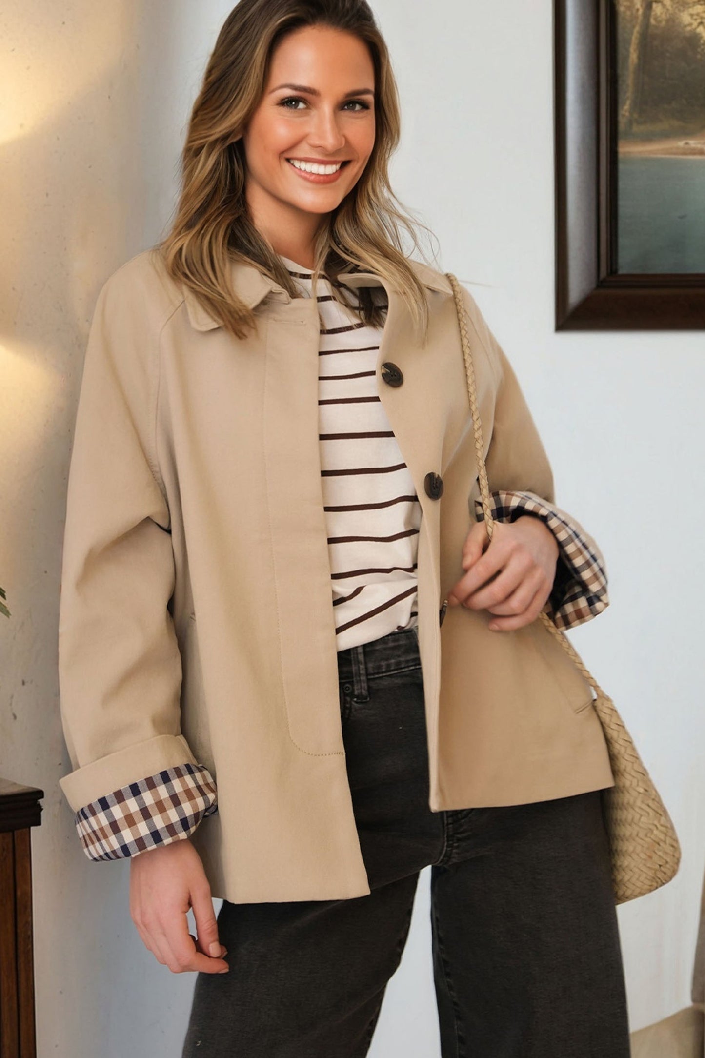 Aisha Single Breasted Trench Coat