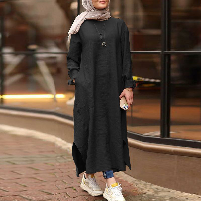 Aaliya Chic Long Shirt Dress