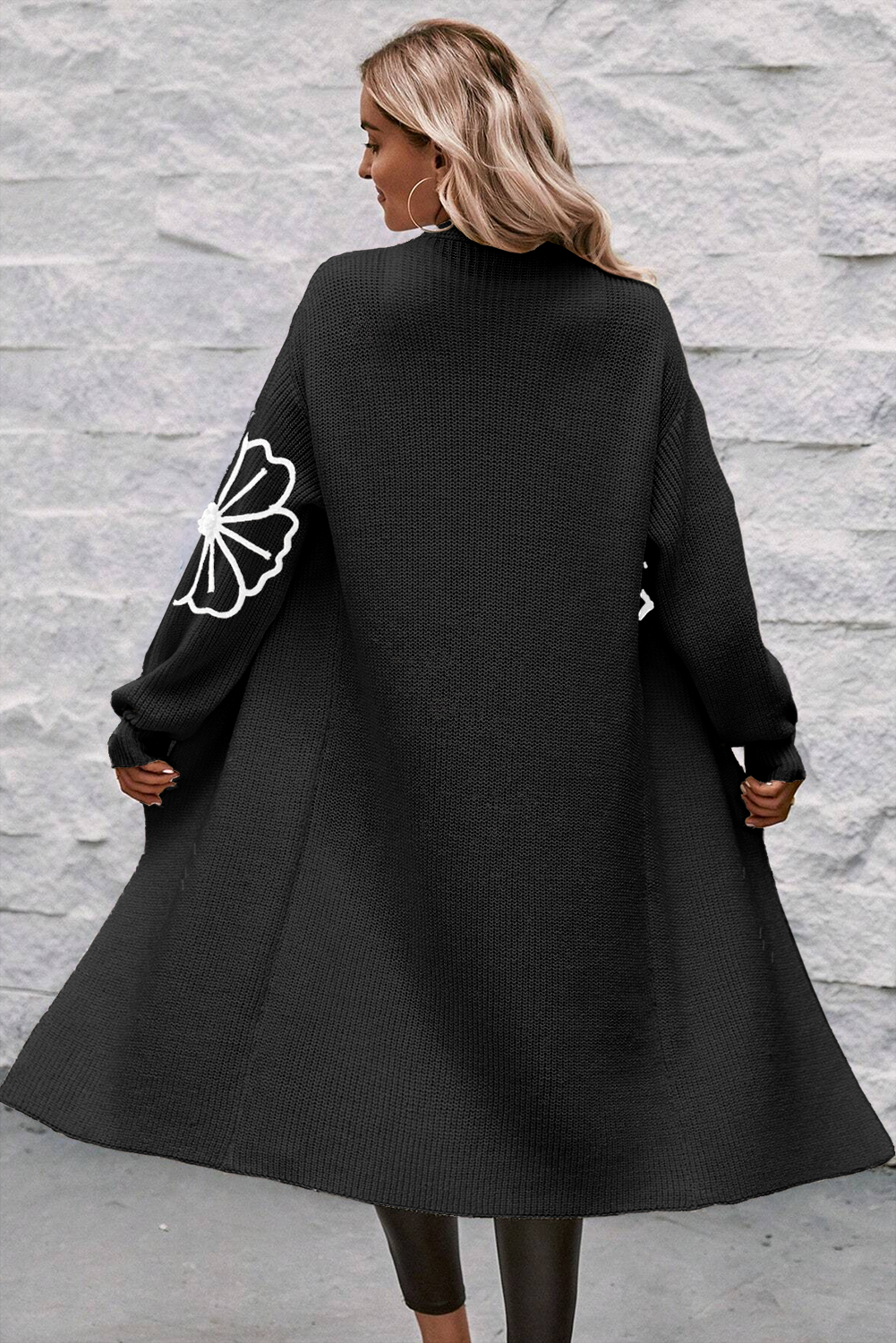 Sabira Flower Embroidered Cardigan