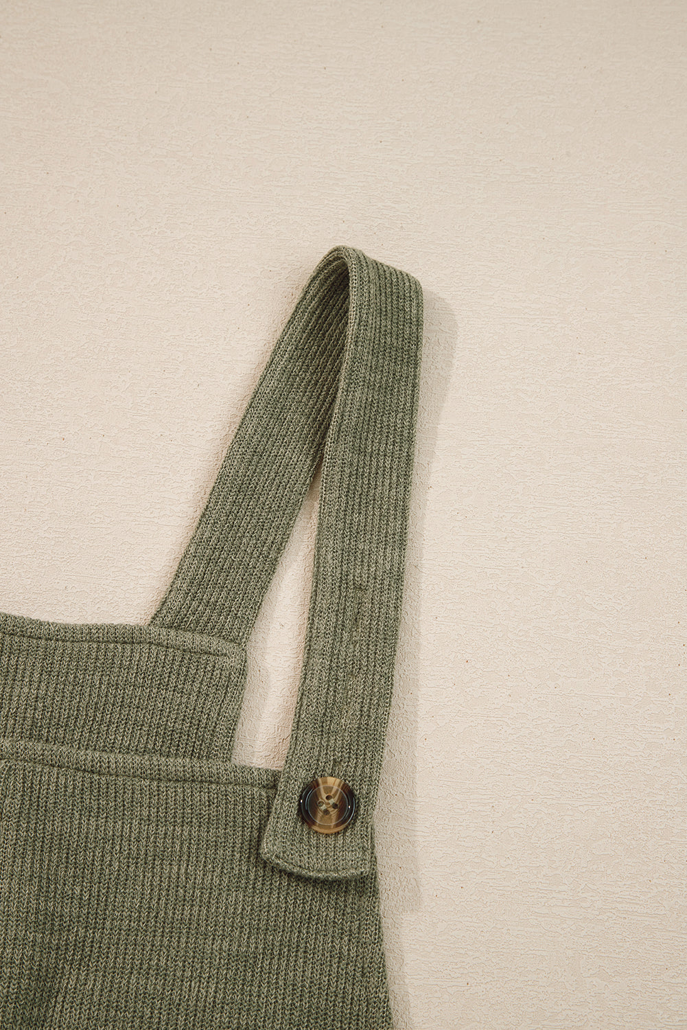 Maymoena Green Knit Overall Jumpsuit