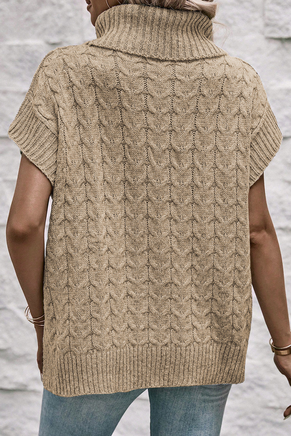 Zainab Cable Knit Batwing Sweater
