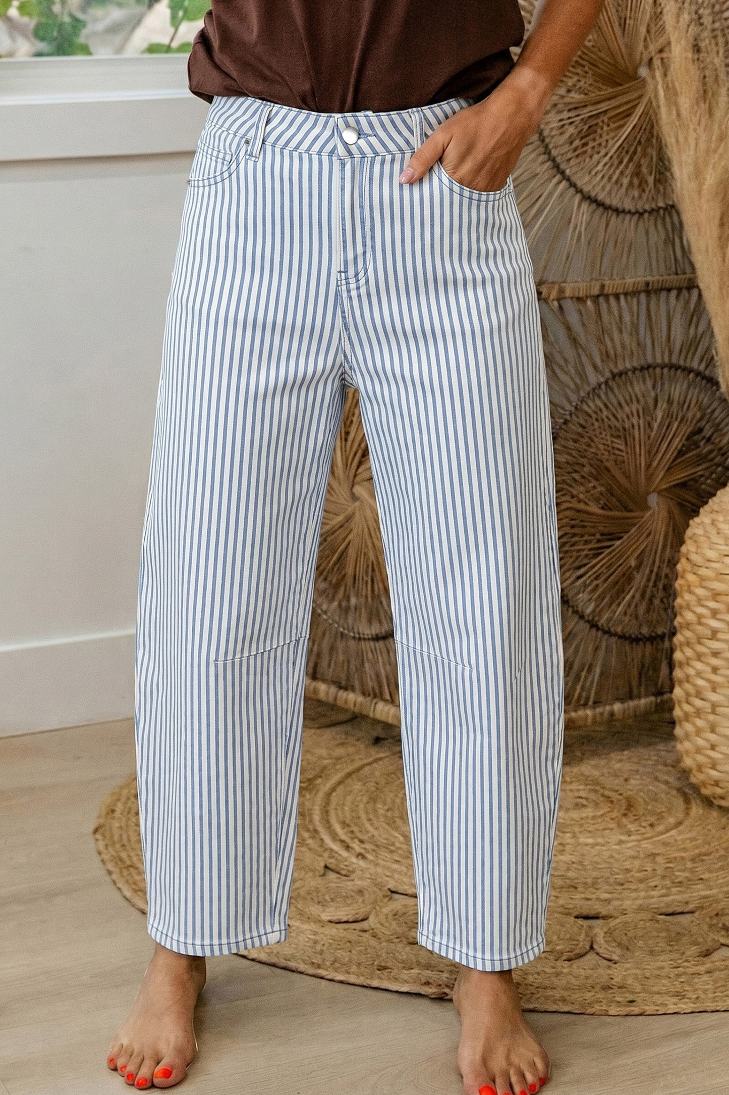 Iman Casual Barrel Leg Denim