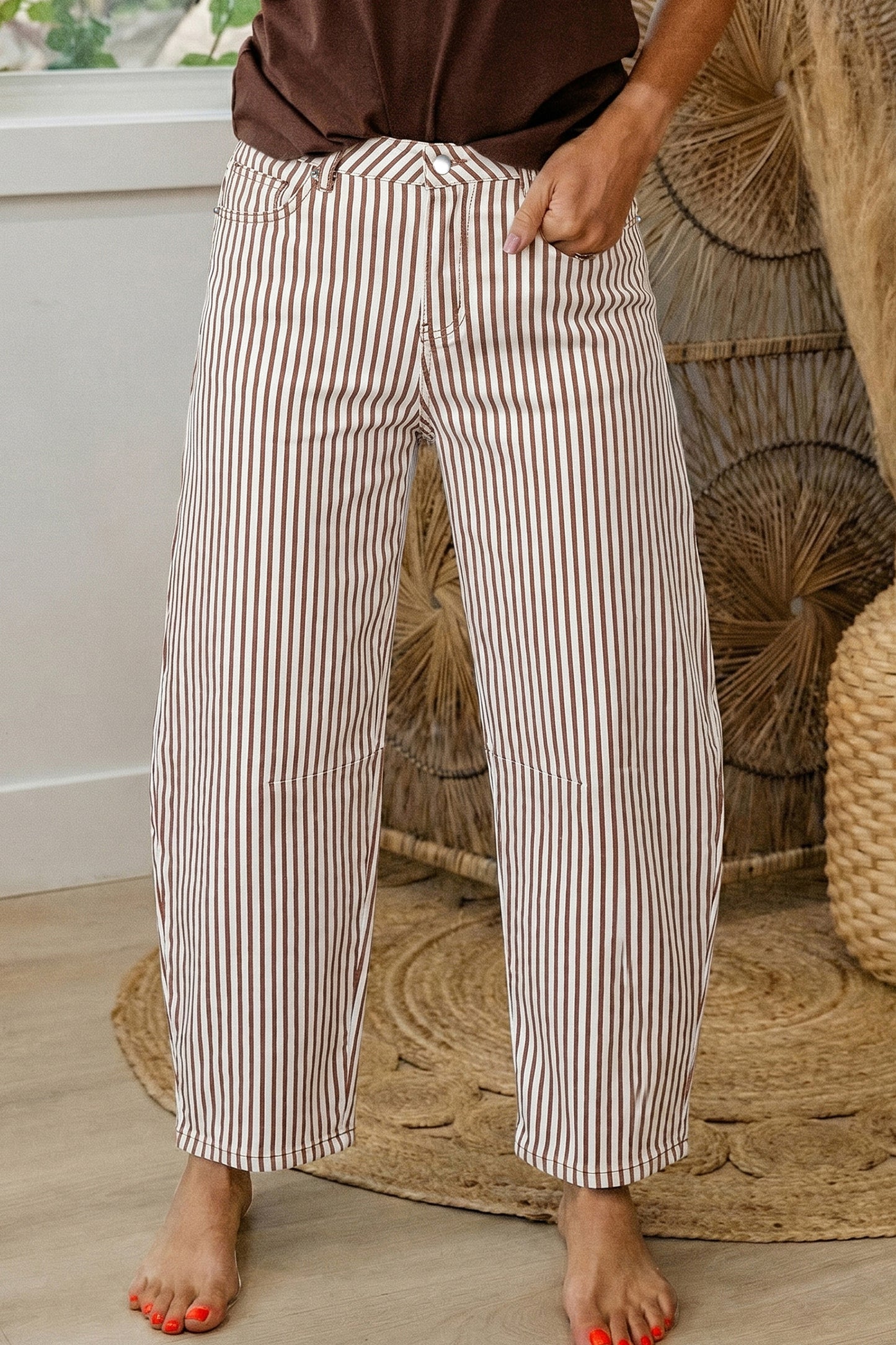 Iman Casual Barrel Leg Denim