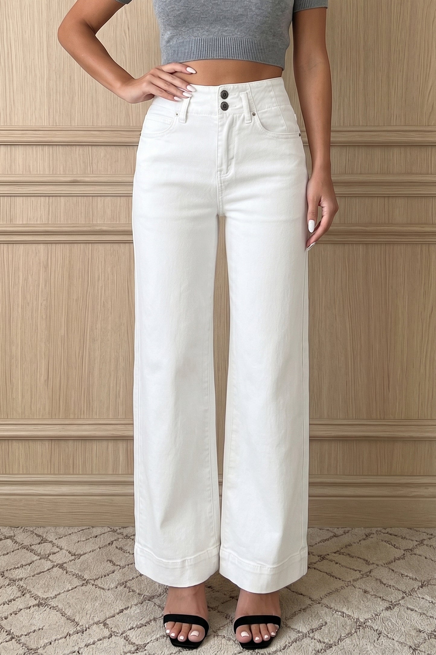 Yusra Wide Leg Jeans