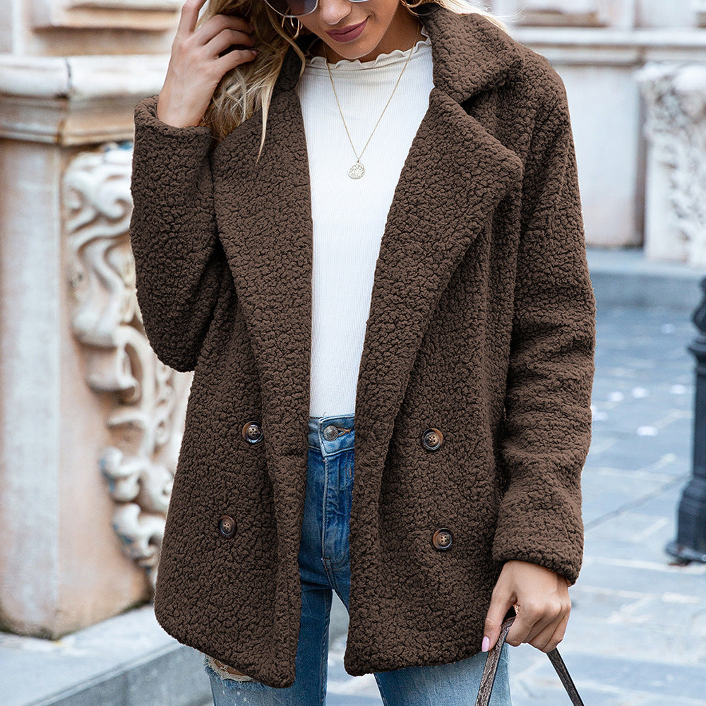 Safiya Fluffy Lapel Coat