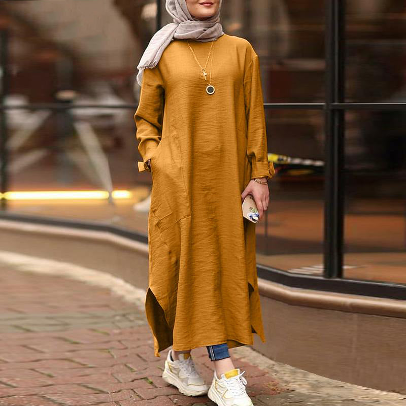 Aaliya Chic Long Shirt Dress