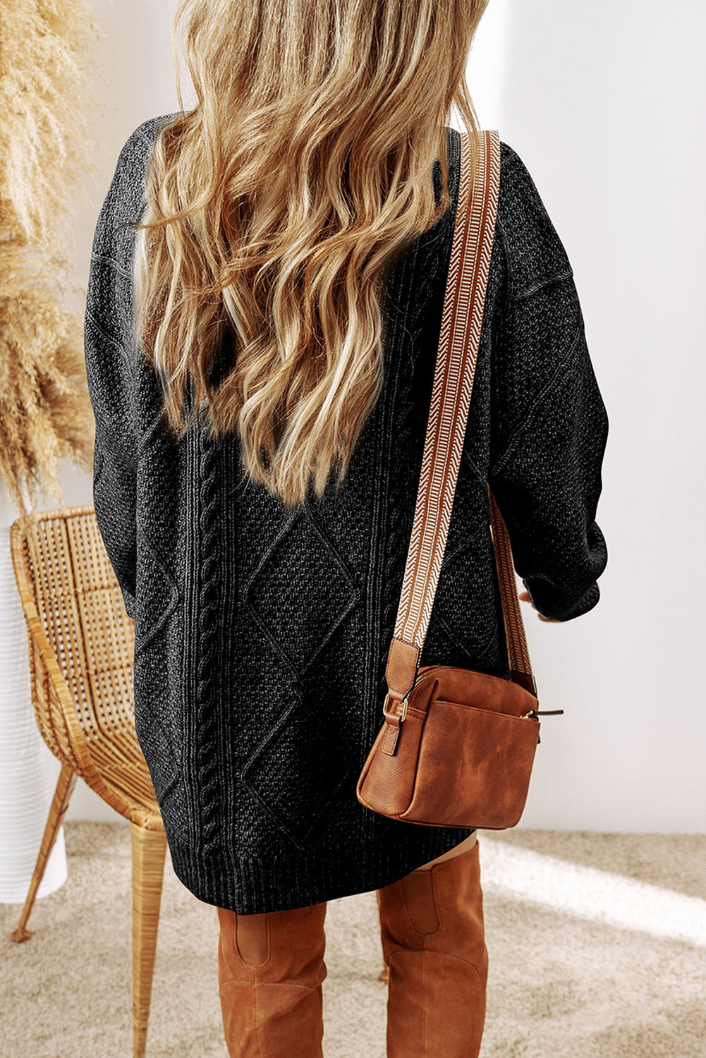 Zahra Cable Sweater Dress