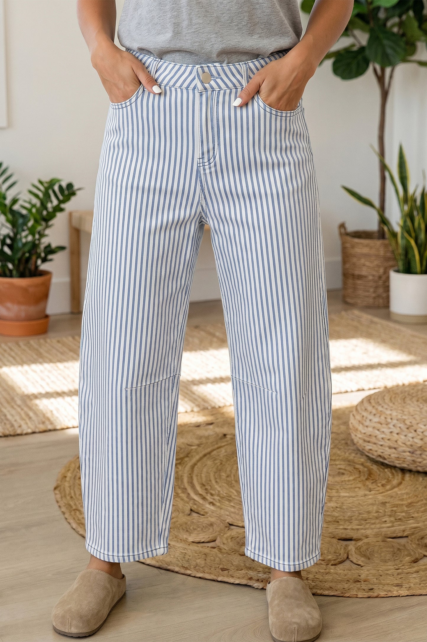 Iman Casual Barrel Leg Denim