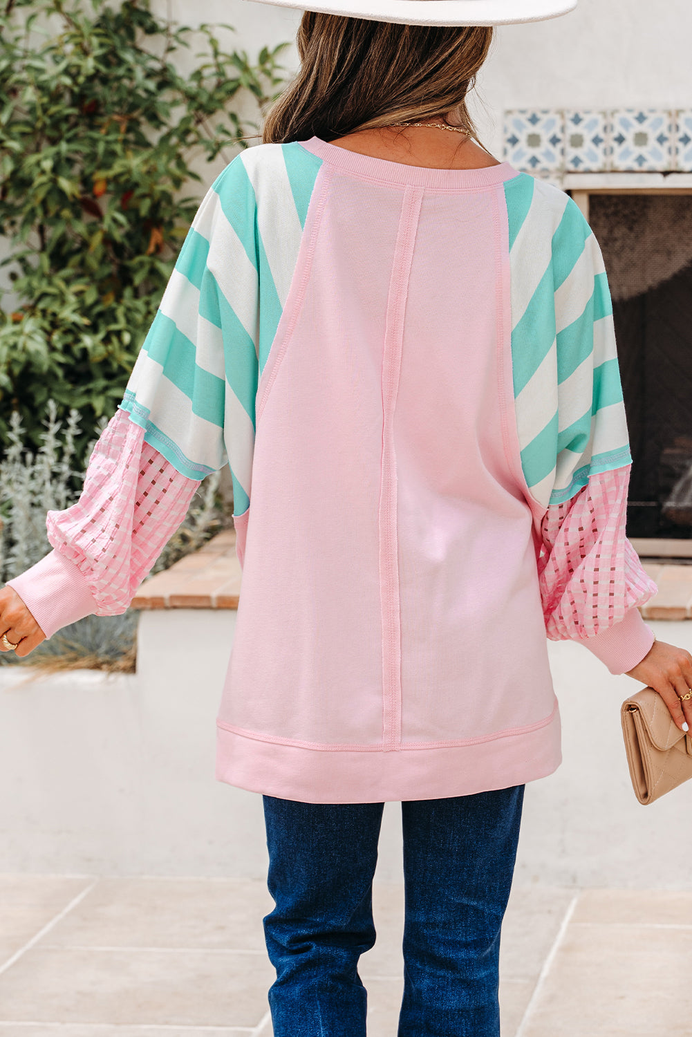 Nadia Colorblock Pullover with Slits