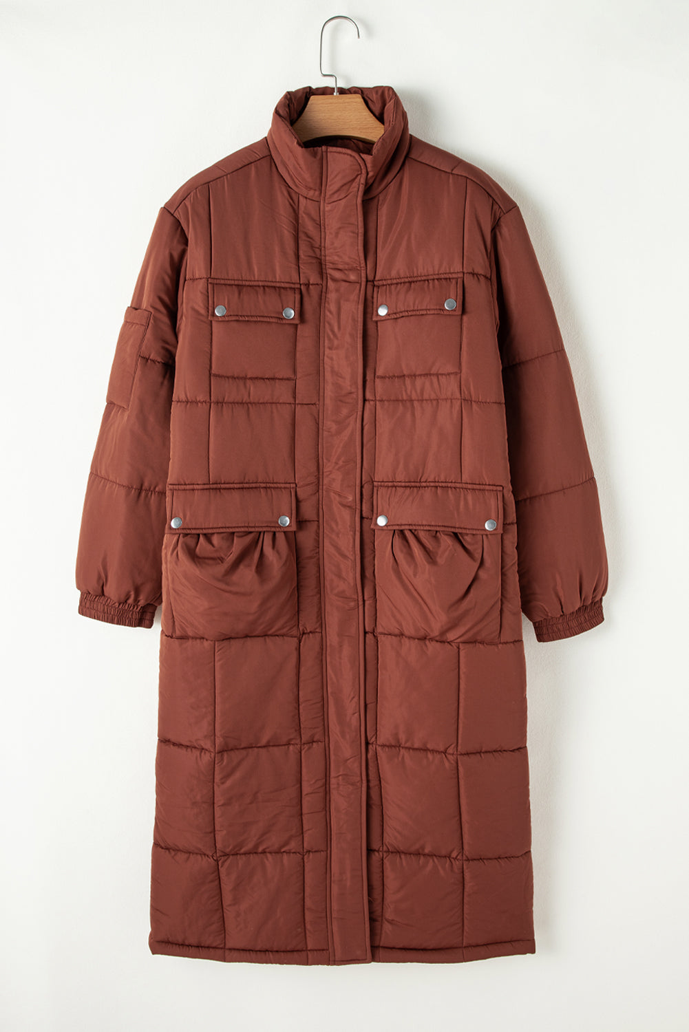 Samira Puffer Stand Mid-length Coat