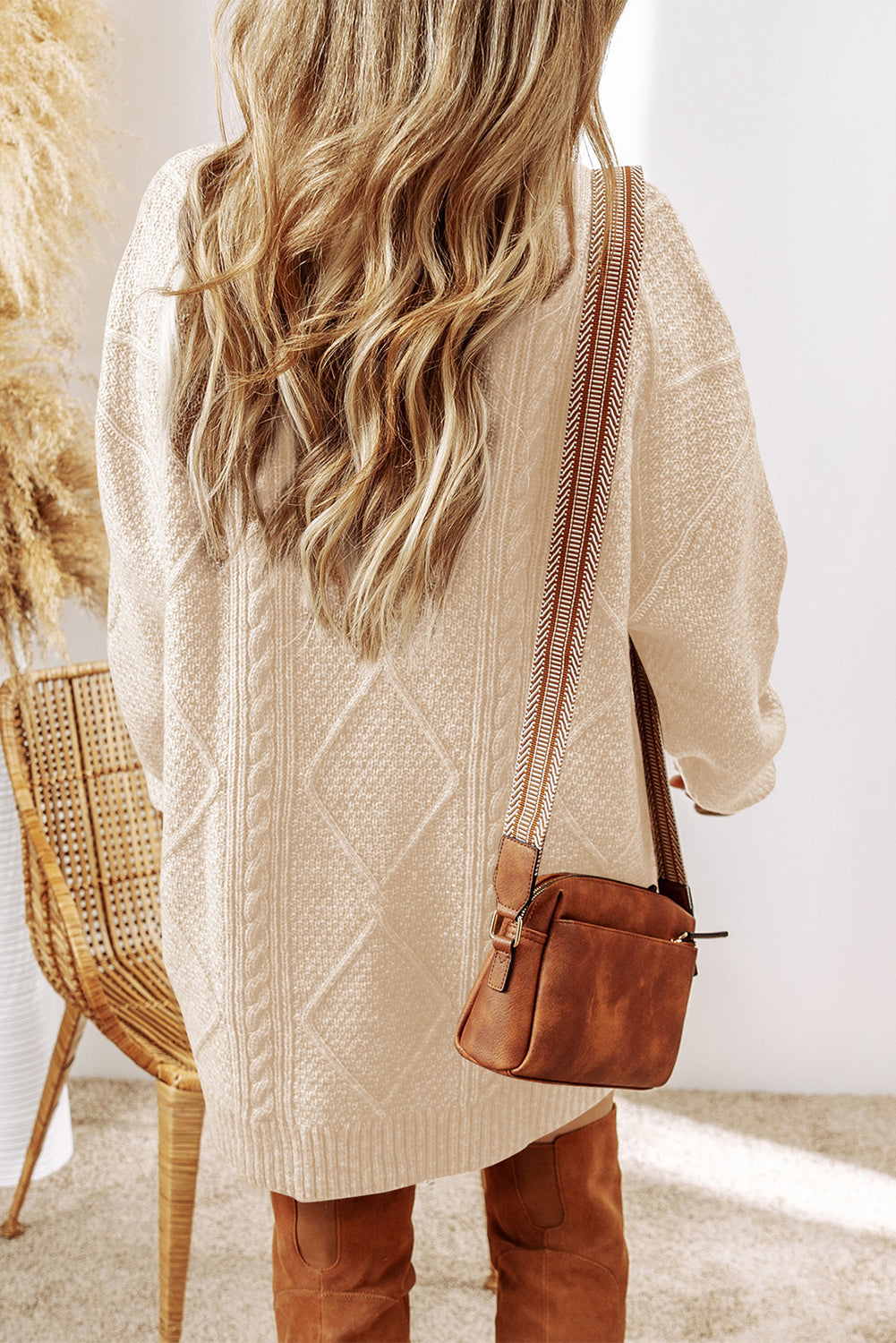 Zahra Cable Sweater Dress