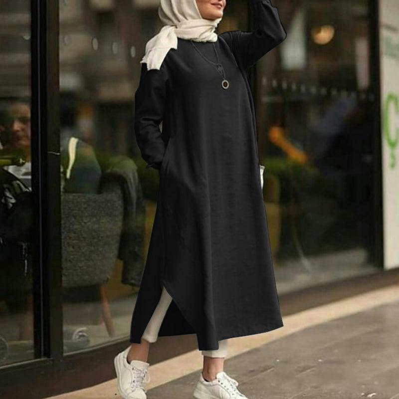 Aaliya Chic Long Shirt Dress