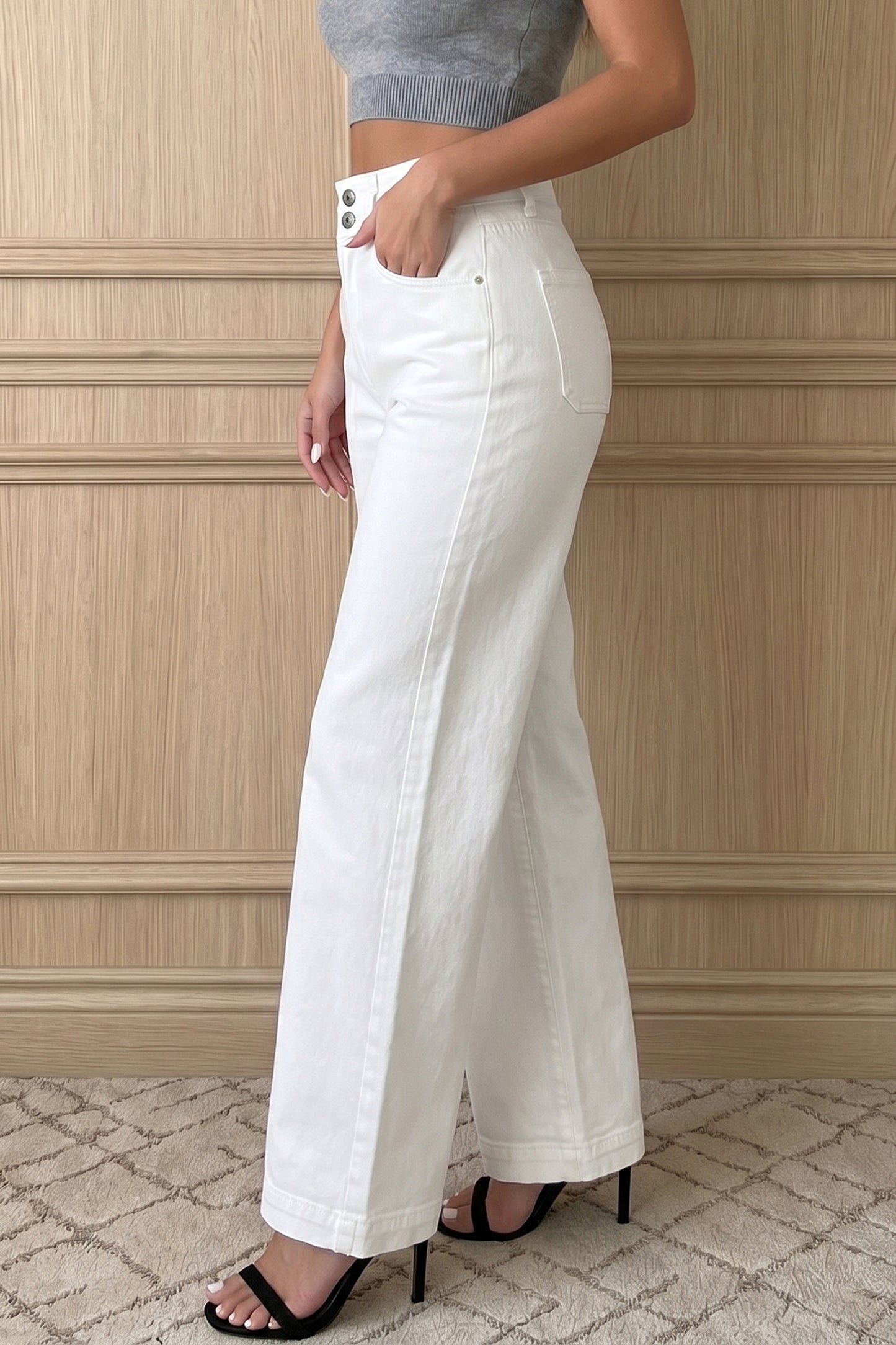 Yusra Wide Leg Jeans