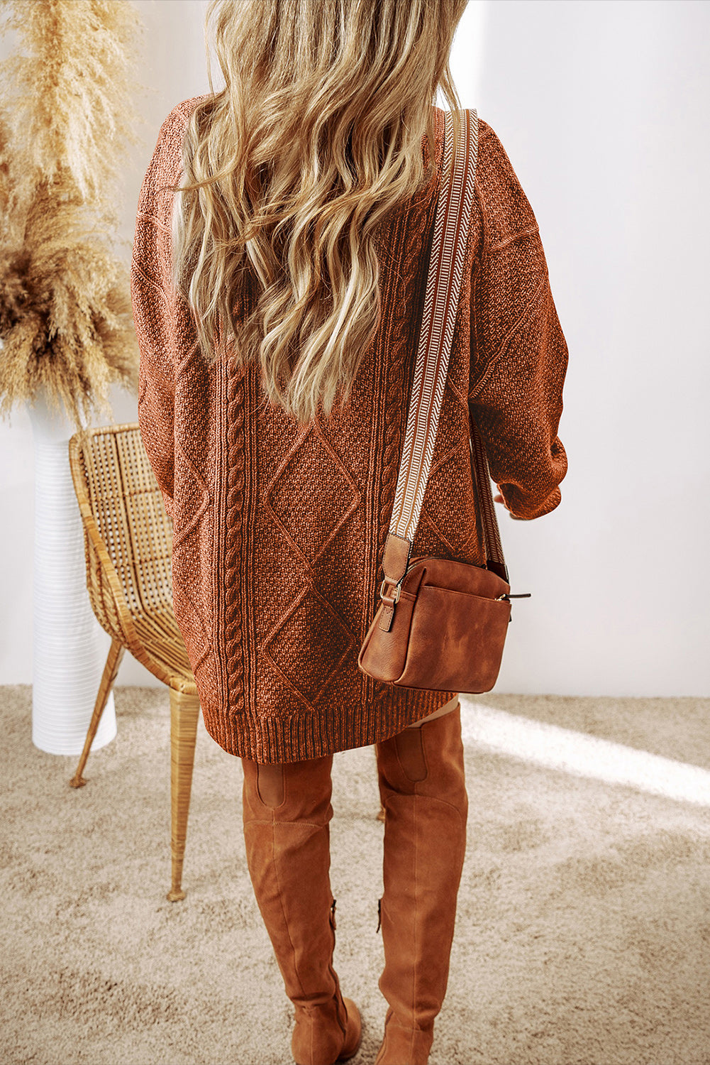 Zahra Cable Sweater Dress
