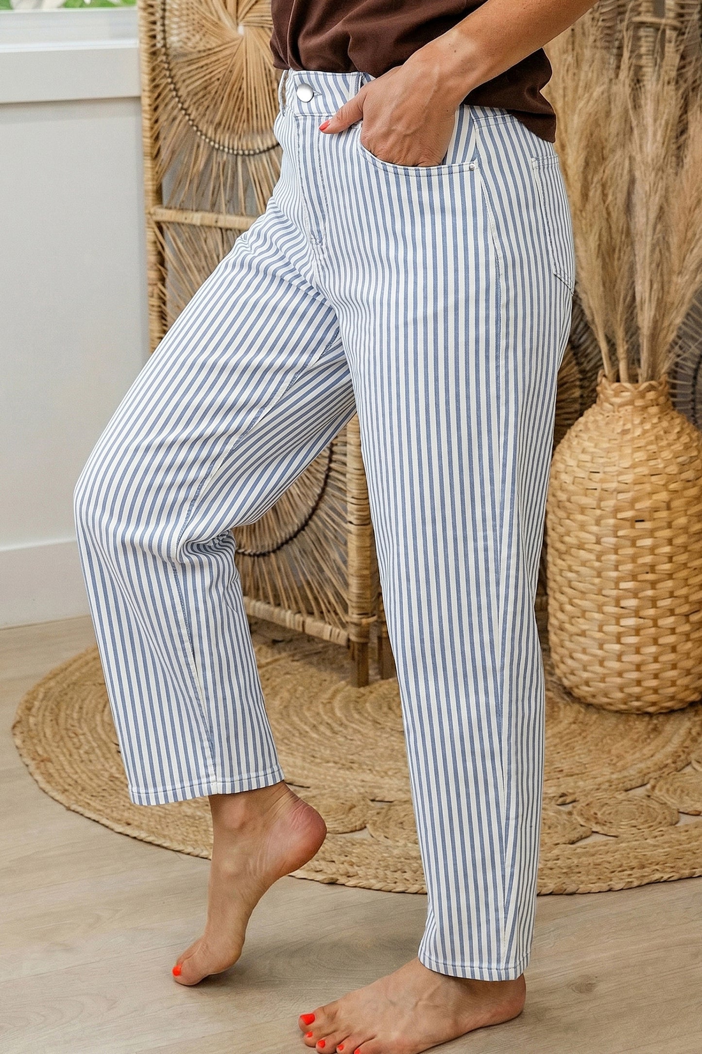 Iman Casual Barrel Leg Denim