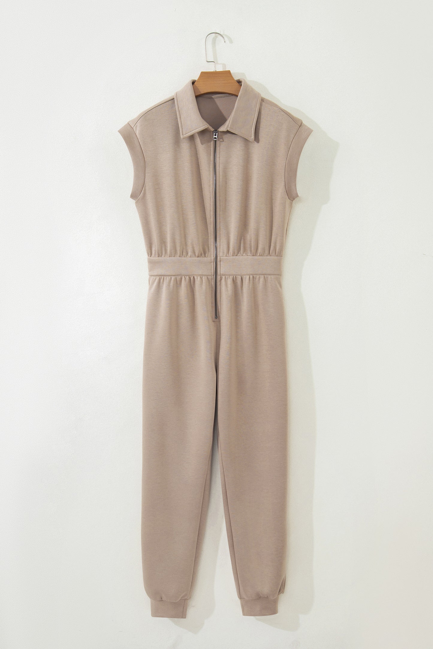 Amina Dark Khaki Effortless Jumpsuit