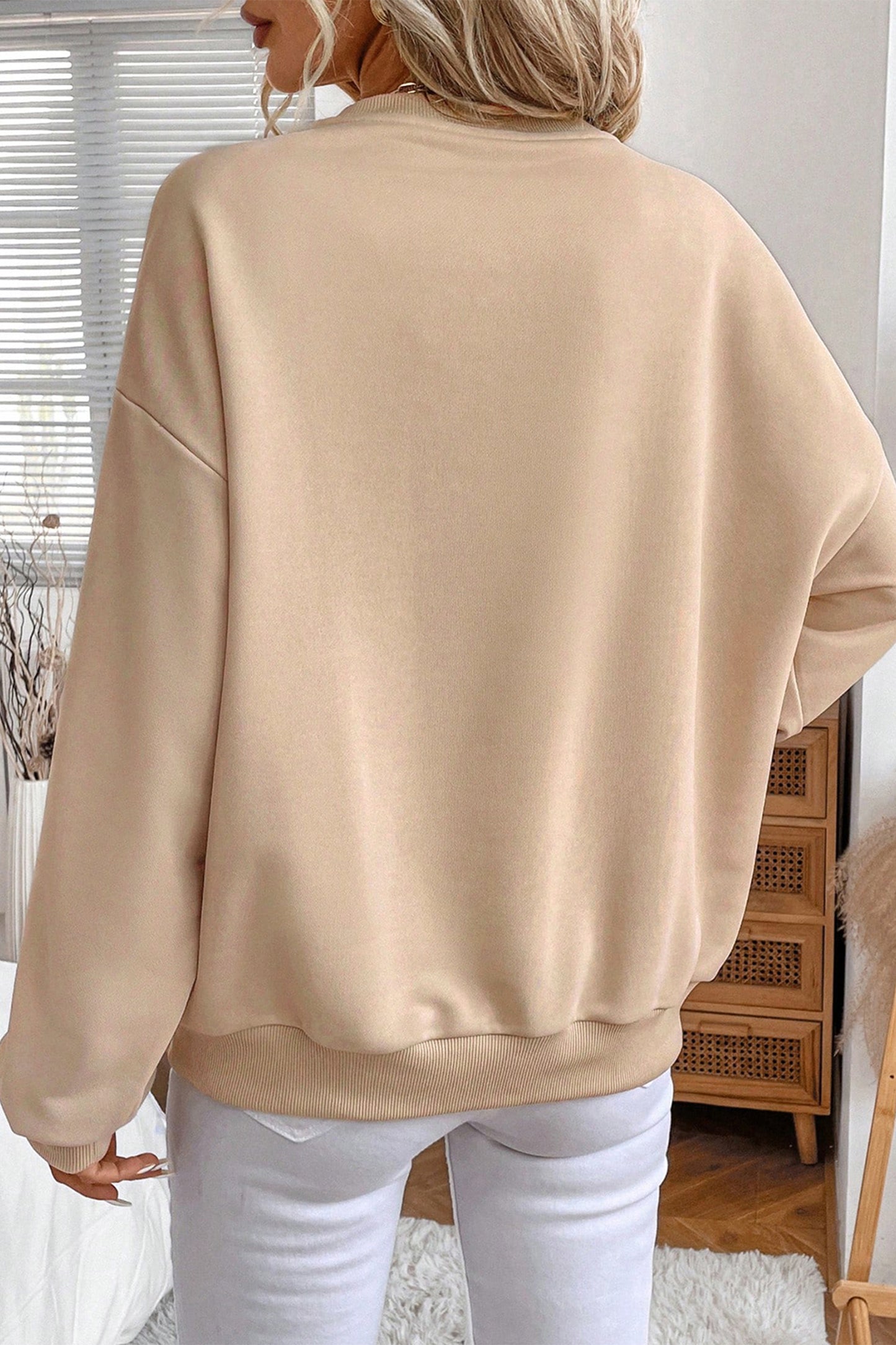 Zakira Embroidered Flower Sweatshirt