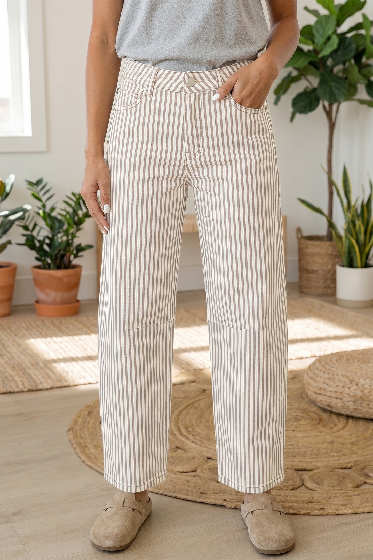 Iman Casual Barrel Leg Denim