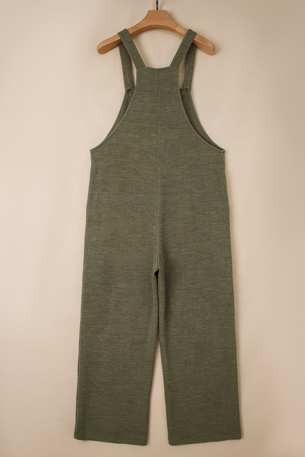 Maymoena Green Knit Overall Jumpsuit