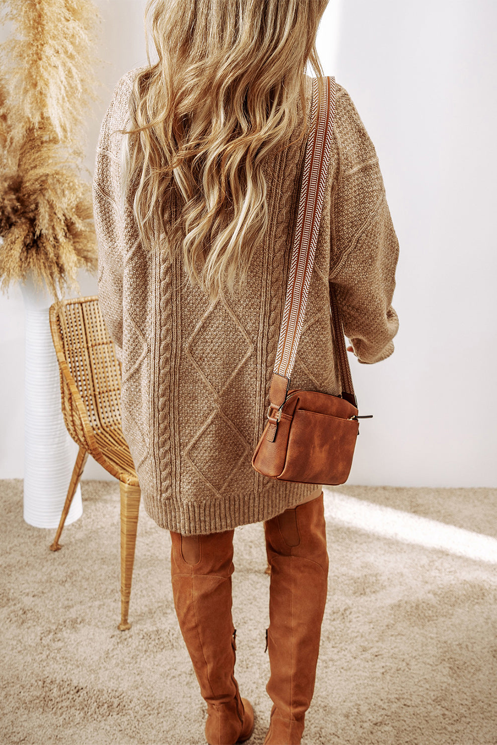 Zahra Cable Sweater Dress