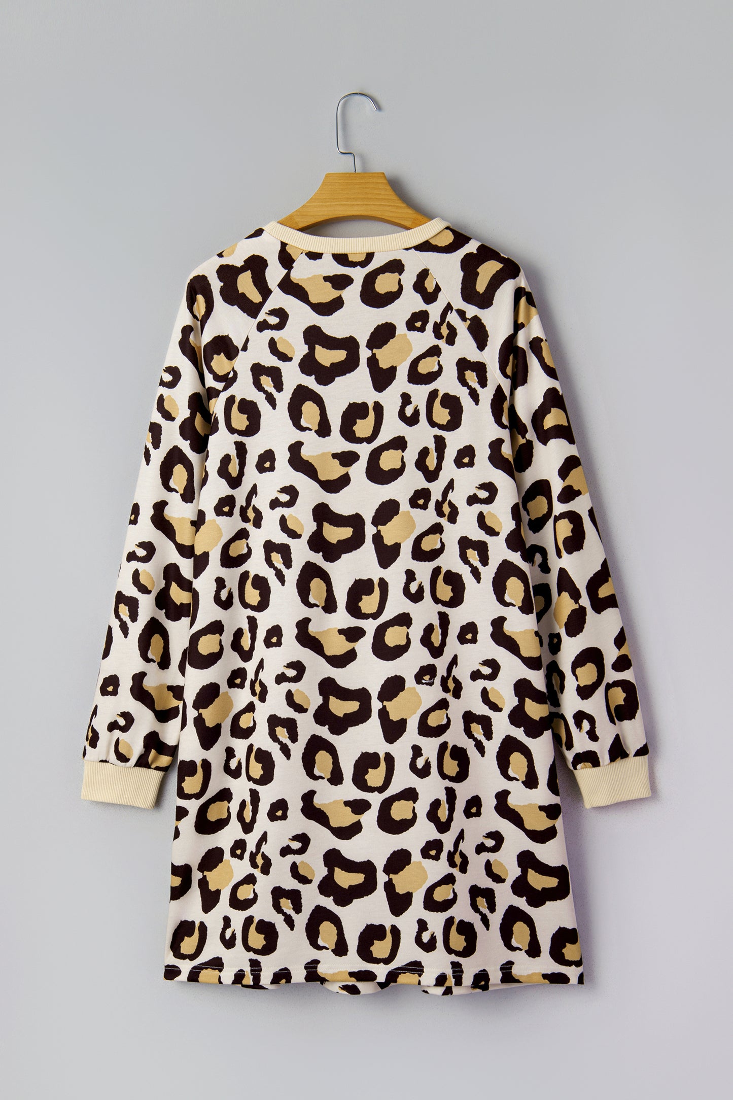 Hida Leopard T Shirt Dress with Pockets