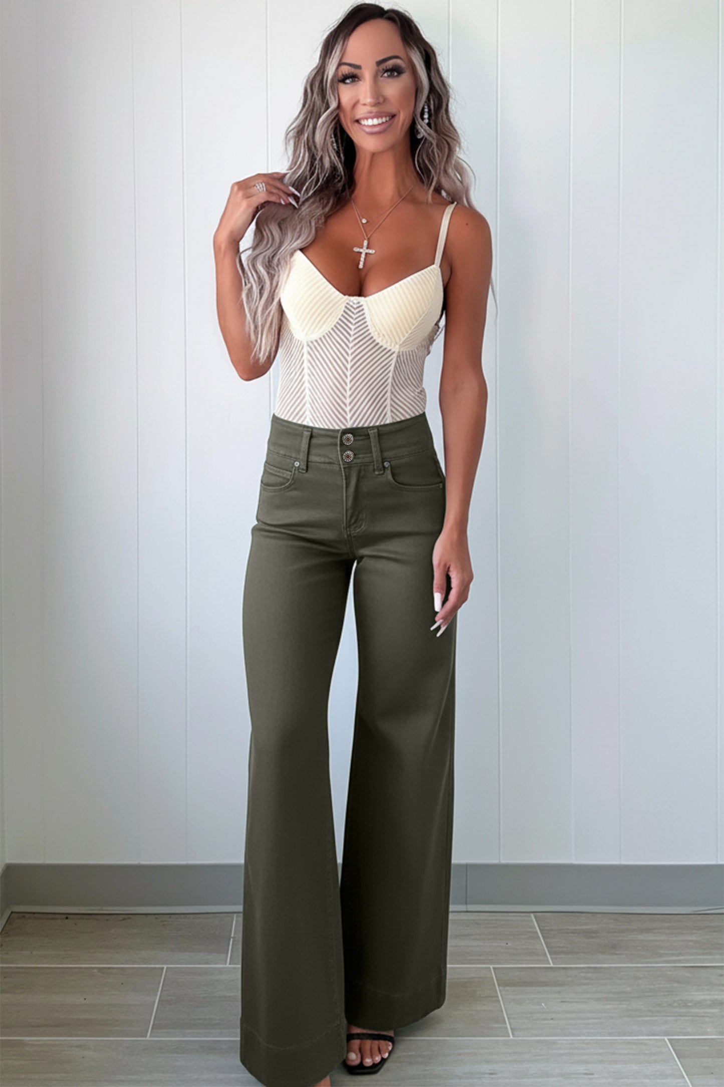 Yusra Wide Leg Jeans