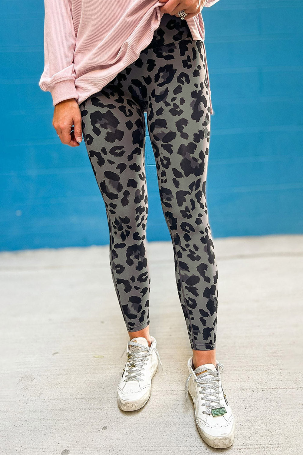 Zulaikha Leopard Print Active Leggings