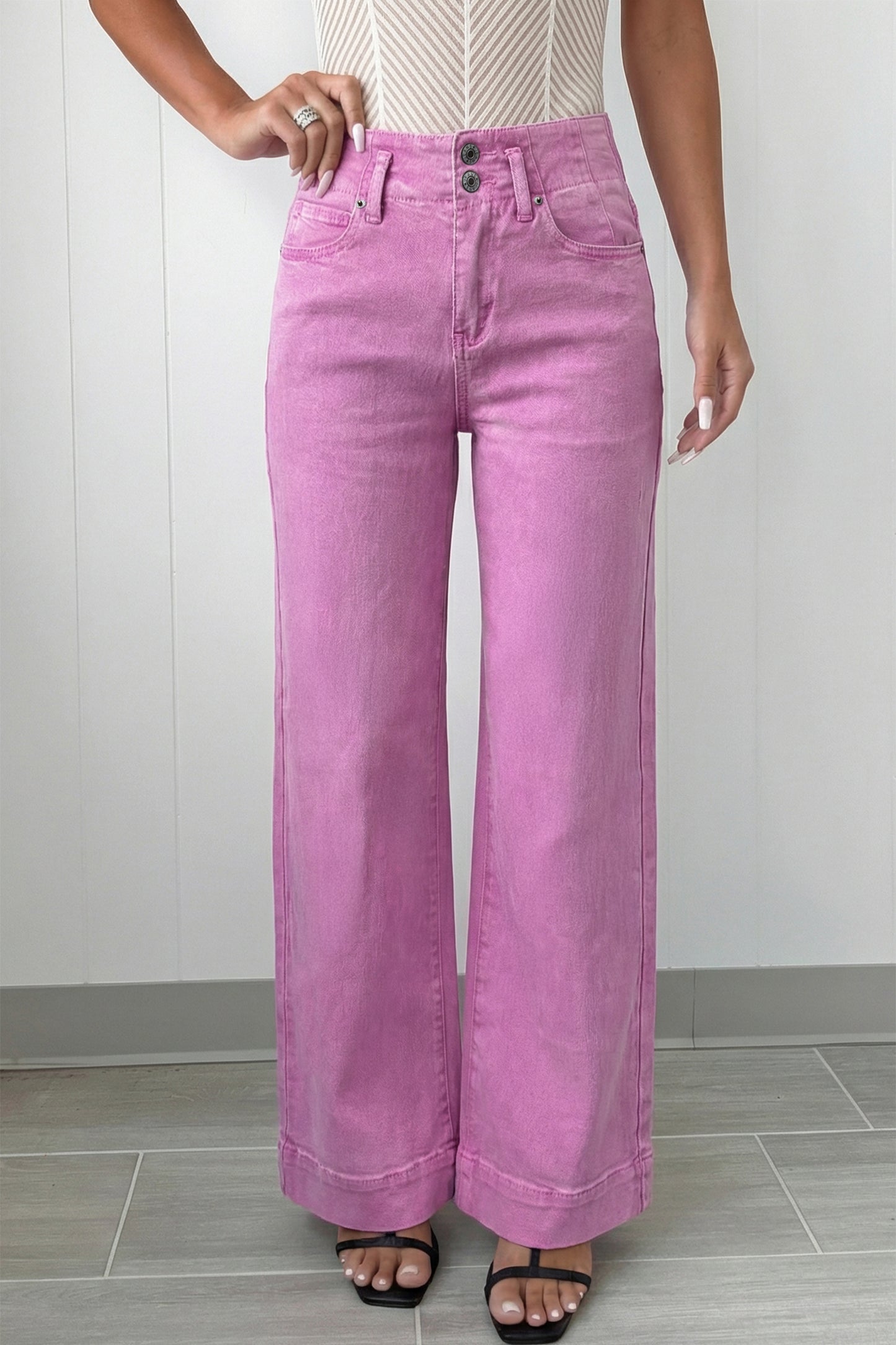 Yusra Wide Leg Jeans